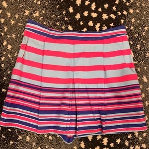EUC RARE Nanette Lepore Flare Striped Shorts 8